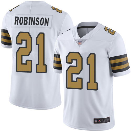Men New Orleans Saints Limited White Patrick Robinson Jersey NFL Football #21 Rush Vapor Untouchable Jersey->new orleans saints->NFL Jersey